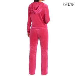 NWT Women’s Juicy Couture Pink Party Velour Tracksuit Set